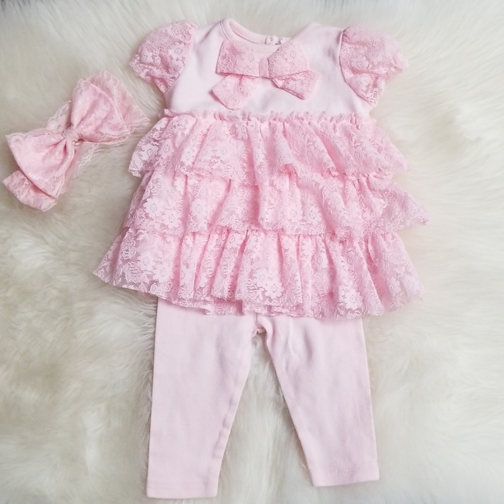 Pink Lace Outfit